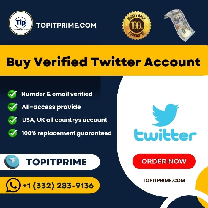 Buy Twitter Account - 100% Safe Number, Gmail, Verified ACC